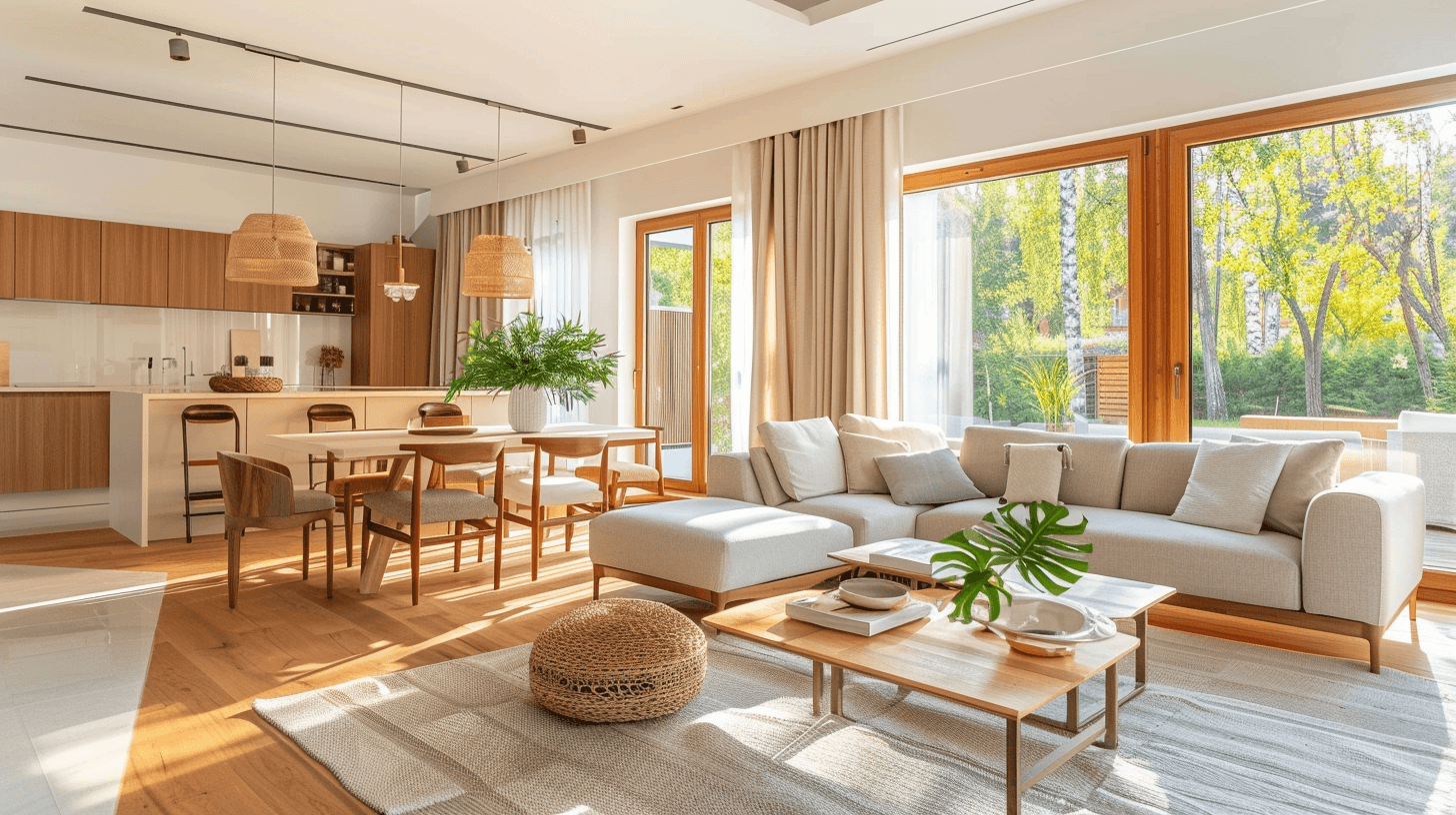 Bright interior of a well-managed apartment